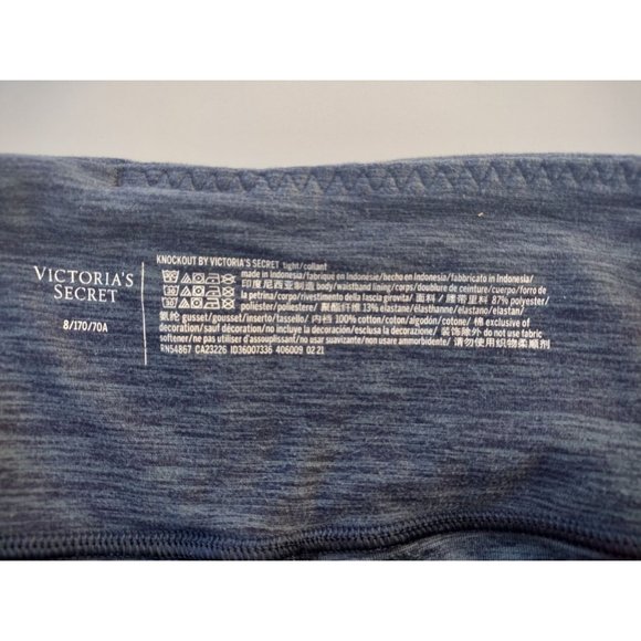 VICTORIA'S SECRET Total Knockout High-Rise Perforated Legging Navy Heather Size - Picture 4 of 7